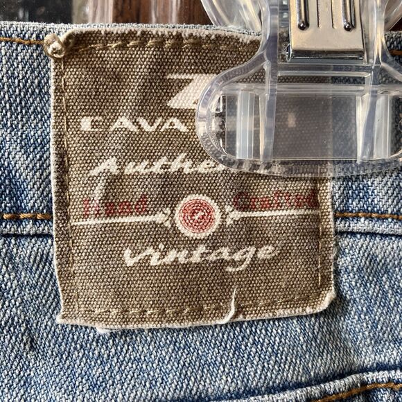 Vtg Z Cavaricci Jeans Womens High Rise Embroidered flower Straight Leg Boho S 14 - Picture 10 of 16